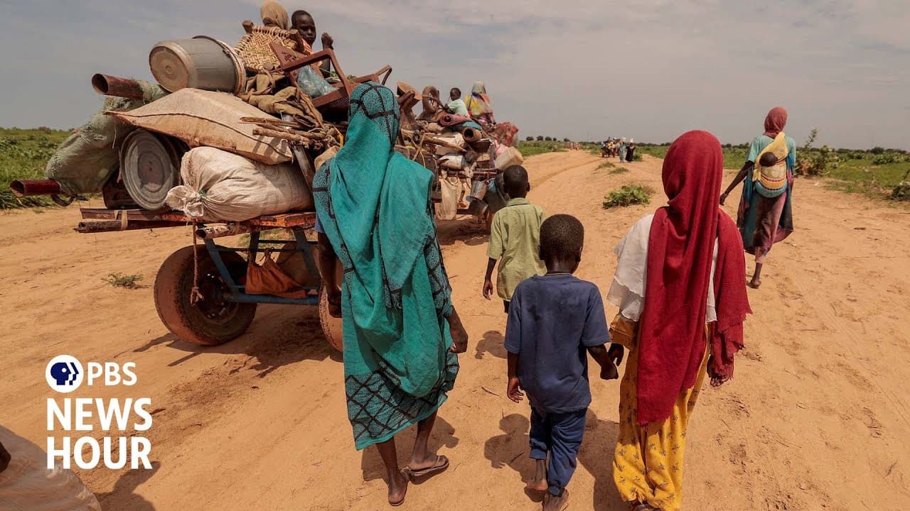 Inside the crowded camp where Sudanese refugees have fled violence and hunger